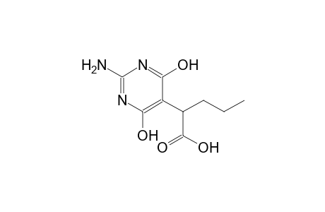 2-(2-amino-4,6-dihydroxy-5-pyrimidinyl)pentanoic acid