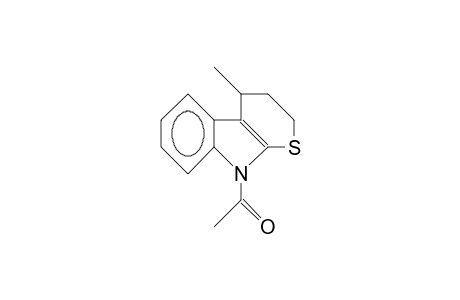 N-Acetyl-4-methyl-2,3,4,9-tetrahydro-thiopyrano(2,3-B)indole