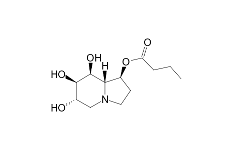 [1S,6S,7R,8R,8aR)-2-O-Butanoyl-6,7,8-trihydroxyoctahydroindolizine] 2-O-Butanoylcastanospermine