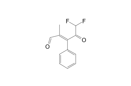 (E)-5,5-difluoro-4-keto-2-methyl-3-phenyl-pent-2-enal