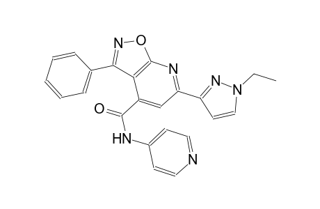 isoxazolo[5,4-b]pyridine-4-carboxamide, 6-(1-ethyl-1H-pyrazol-3-yl)-3-phenyl-N-(4-pyridinyl)-