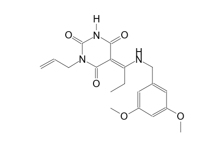 (5E)-1-allyl-5-{1-[(3,5-dimethoxybenzyl)amino]propylidene}-2,4,6(1H,3H,5H)-pyrimidinetrione