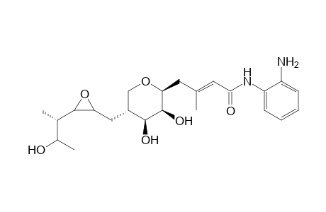 2-Butenamide, N-(2-aminophenyl)-3-methyl-4-[tetrahydro-3,4-dihydroxy-5-[[3-(2-hydroxy-1-methylpropyl)oxiranyl]methyl]-2H-pyran-2-yl]-, [2S-[2.alpha.(E),3.beta.,4.beta.,5.alpha.[2R*,3R*(1R*,2R*)]]]-
