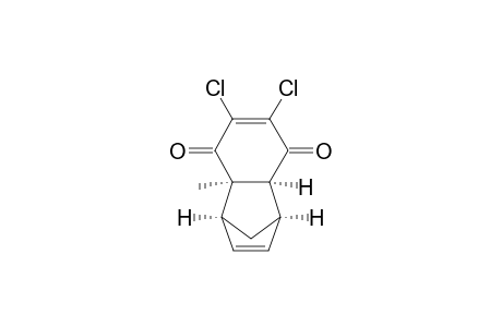 1,4-Methanonaphthalene-5,8-dione, 6,7-dichloro-1,4,4a,8a-tetrahydro-4a-methyl-, (1.alpha.,4.alpha.,4a.alpha.,8a.alpha.)-(.+-.)-