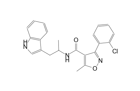 4-isoxazolecarboxamide, 3-(2-chlorophenyl)-N-[2-(1H-indol-3-yl)-1-methylethyl]-5-methyl-