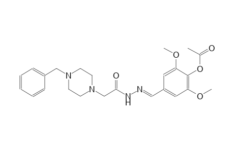 1-piperazineacetic acid, 4-(phenylmethyl)-, 2-[(E)-[4-(acetyloxy)-3,5-dimethoxyphenyl]methylidene]hydrazide