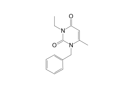 1-Benzyl-3-ethyl-6-methyl-pyrimidine-2,4-dione