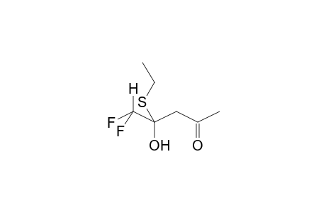 1,1-DIFLUORO-2-HYDROXY-2-ETHYLTHIOPENTAN-4-ONE