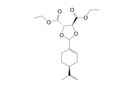 diethyl (4S,5S)-2-[(4S)-4-isopropenylcyclohexen-1-yl]-1,3-dioxolane-4,5-dicarboxylate
