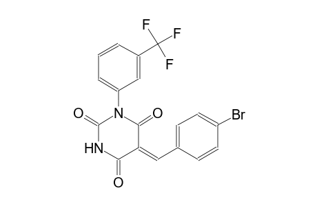 (5Z)-5-(4-bromobenzylidene)-1-[3-(trifluoromethyl)phenyl]-2,4,6(1H,3H,5H)-pyrimidinetrione