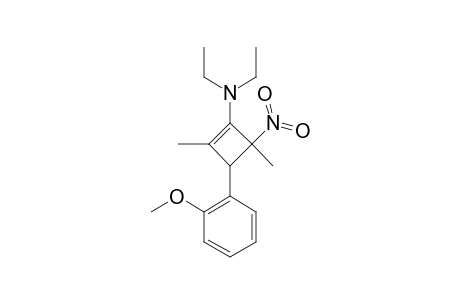 TRANS-N,N-DIETHYL-3-(2-METHOXYPHENYL)-2,4-DIMETHYL-4-NITRO-1-CYCLOBUTEN-1-AMINE