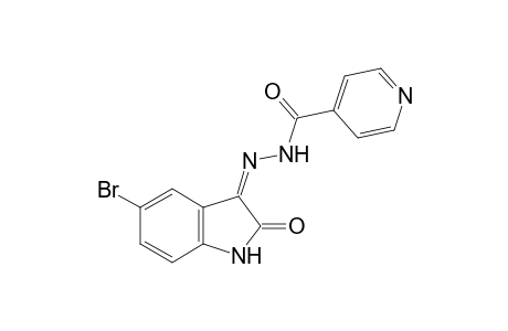 isonicotinic acid, (5-bromo-2-oxo-3-indolinylidene)hydrazide