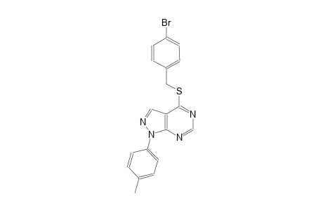 4-bromobenzyl 1-(4-methylphenyl)-1H-pyrazolo[3,4-d]pyrimidin-4-yl sulfide