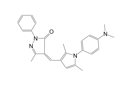 3H-pyrazol-3-one, 4-[[1-[4-(dimethylamino)phenyl]-2,5-dimethyl-1H-pyrrol-3-yl]methylene]-2,4-dihydro-5-methyl-2-phenyl-, (4Z)-
