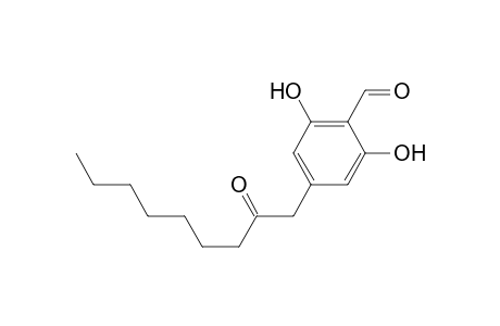 2,6-dihydroxy-4-(2'-oxononyl)benzaldehyde