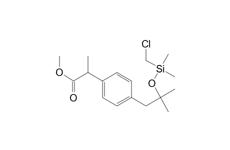 1-(1-Methoxycarbonylethyl)-4-(2-methyl-2-chloromethyldimethylsilyloxypropyl)benzene