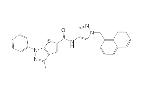 1H-thieno[2,3-c]pyrazole-5-carboxamide, 3-methyl-N-[1-(1-naphthalenylmethyl)-1H-pyrazol-4-yl]-1-phenyl-