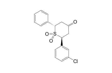 2R-(META-CHLOROPHENYL)-6C-PHENYL-THIAN-4-ONE-1,1-DIOXIDE