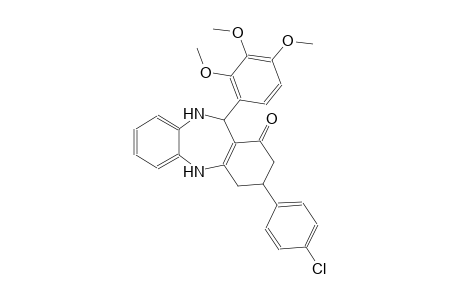 1H-dibenzo[b,e][1,4]diazepin-1-one, 3-(4-chlorophenyl)-2,3,4,5,10,11-hexahydro-11-(2,3,4-trimethoxyphenyl)-