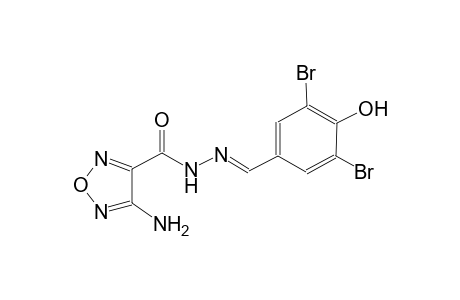 1,2,5-oxadiazole-3-carboxylic acid, 4-amino-, 2-[(E)-(3,5-dibromo-4-hydroxyphenyl)methylidene]hydrazide