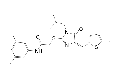 N-(3,5-dimethylphenyl)-2-({(4E)-1-isobutyl-4-[(5-methyl-2-thienyl)methylene]-5-oxo-4,5-dihydro-1H-imidazol-2-yl}sulfanyl)acetamide