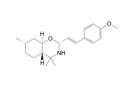 2.alpha.-[2-trans-(4'-Methoxyphenyl)ethenyl]-4,4,7.alpha.-trimethyl-trans-octahydro-1,3-benzoxazine