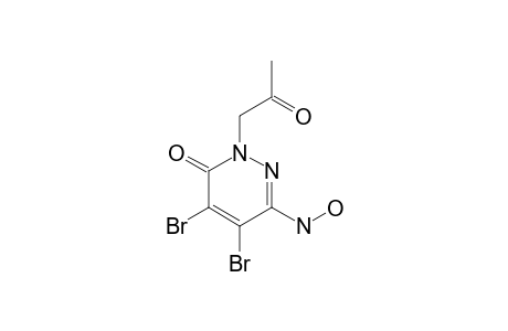 4,5-DIBROMO-3-HYDROXYAMINO-1-(2-OXOPROPYL)-PYRIDAZIN-6-ONE