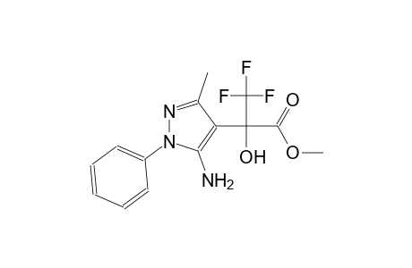 methyl 2-(5-amino-3-methyl-1-phenyl-1H-pyrazol-4-yl)-3,3,3-trifluoro-2-hydroxypropanoate