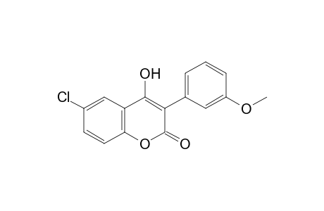 6-Chloro-4-hydroxy-3-(3'-methoxyphenyl)coumarin