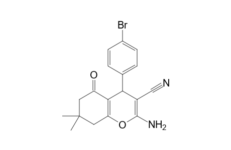 2-Amino-7,7-dimethyl-5-oxo-4-(4-bromophenyl)-5,6,7,8-tetrahydro-4H-chromene-3-carbonitrile