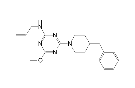 1,3,5-triazin-2-amine, 4-methoxy-6-[4-(phenylmethyl)-1-piperidinyl]-N-(2-propenyl)-