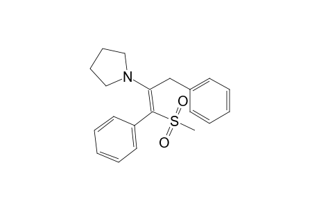 Pyrrolidine, 1-[2-(methylsulfonyl)-2-phenyl-1-(phenylmethyl)ethenyl]-
