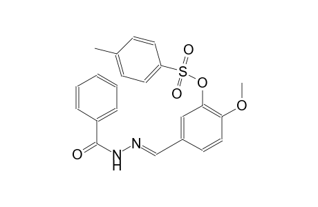 5-[(E)-(benzoylhydrazono)methyl]-2-methoxyphenyl 4-methylbenzenesulfonate