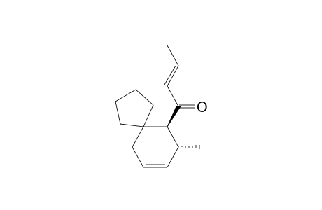 (E)-1-(rel-(6S,7R)-7-methylspiro[4.5]dec-8-en-6-yl)but-2-en-1-one