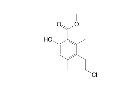 Methyl 4-(2-Chloroethyl)-1-hydroxy-3,5-dimethyl-2-benzoate