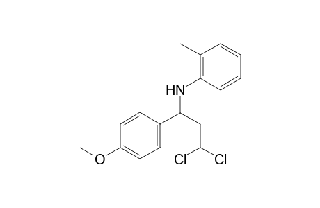 N-(3,3-dichloro-1-(4-methoxyphenyl)propyl)-2-methylaniline