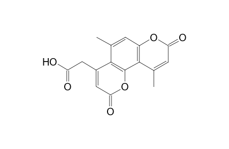 5,10-Dimethyl-2,8-dioxo-2H,8H-pyrano[3,2-e]chromen-4-aceticacid