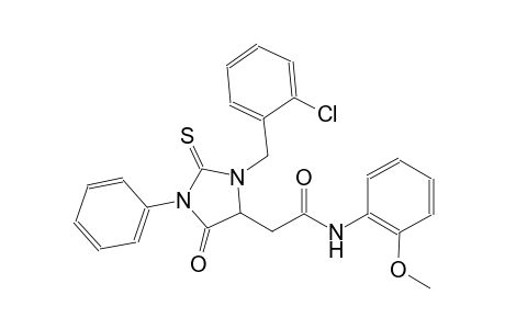 2-[3-(2-chlorobenzyl)-5-oxo-1-phenyl-2-thioxo-4-imidazolidinyl]-N-(2-methoxyphenyl)acetamide