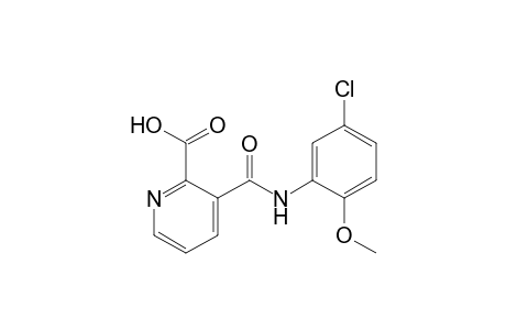 3-[(5-chloro-2-methoxyphenyl)carbamoyl]picolinic acid