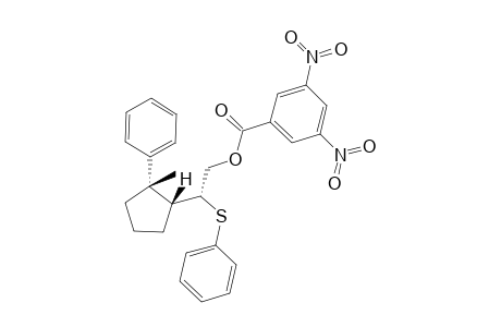 rel(1'R,2R,2'S)-2-[(2'-Methyl-2'-phenyl)cyclopentyl]-2-phenylthioethyl 3,5-Dinitrobenzoate
