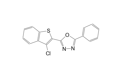 2-(3-Chloranyl-1-benzothiophen-2-yl)-5-phenyl-1,3,4-oxadiazole