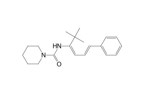 N-(2,2,-Dimethyl-6-phenyl-3,5-hexadien-3-yl)-1-piperidinecarboxamide