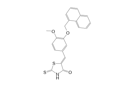 (5Z)-5-[4-methoxy-3-(1-naphthylmethoxy)benzylidene]-2-thioxo-1,3-thiazolidin-4-one