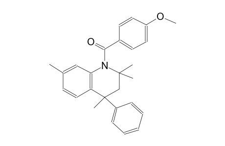 methyl 4-[(2,2,4,7-tetramethyl-4-phenyl-3,4-dihydro-1(2H)-quinolinyl)carbonyl]phenyl ether