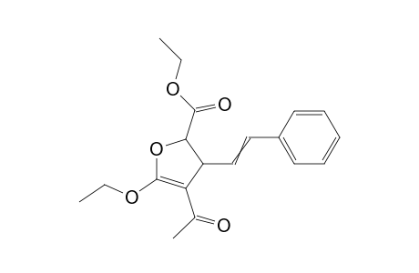 Ethyl 4-Acetyl-5-ethoxy-2,3-dihydro-3-[ (E/Z)-2-phenylethenyl]furan-2-carboxylate