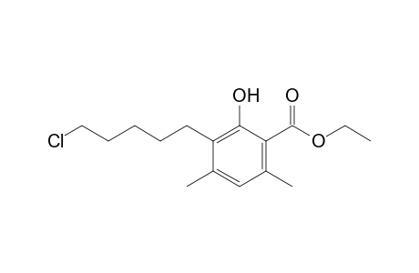 Ethyl 3-(5-Chloropentyl)-2-hydroxy-4,6-dimethylbenzoate