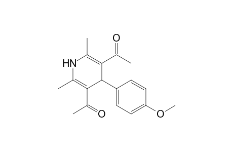 1-[5-acetyl-4-(4-methoxyphenyl)-2,6-dimethyl-1,4-dihydropyridin-3-yl]ethanone