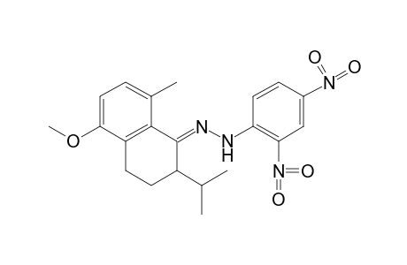 3,4-DIHYDRO-2-ISOPROPYL-5-METHOXY-8-METHYL-1(2H)-NAPHTHALENONE, (2,4-DINITROPHENYL)HYDRAZONE
