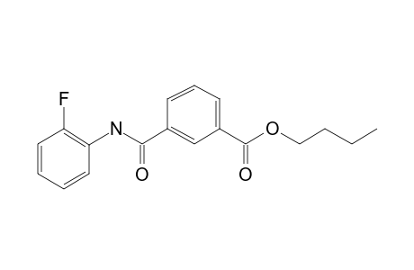 Isophthalic acid, monoamide, N-(2-fluorophenyl)-, butyl ester