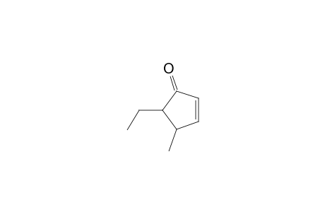 cis,trans-5-Ethyl-4-methyl-2-cyclopenten-1-one